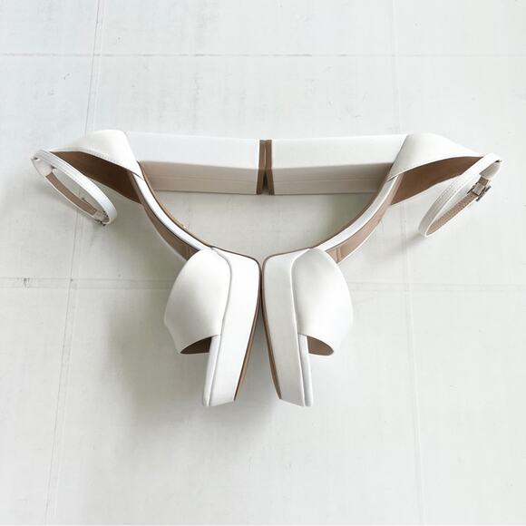 New ALDO Enaegyn2.0 Strappy Heeled Platform Sandal Women’s SIZE 11 White - Picture 3 of 10